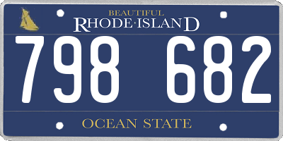 RI license plate 798682
