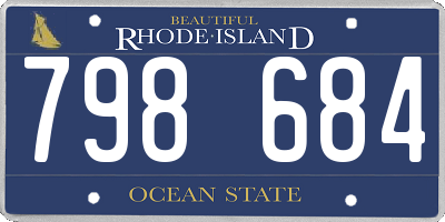 RI license plate 798684
