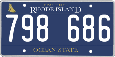 RI license plate 798686