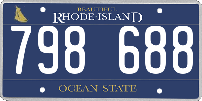 RI license plate 798688