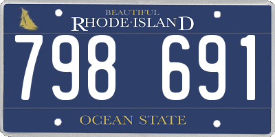 RI license plate 798691