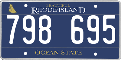 RI license plate 798695