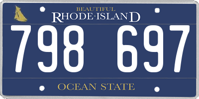 RI license plate 798697