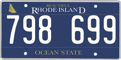 RI license plate 798699