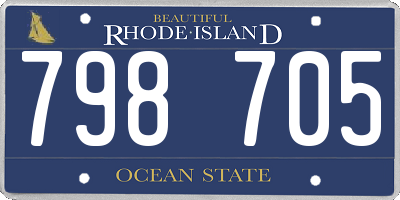 RI license plate 798705