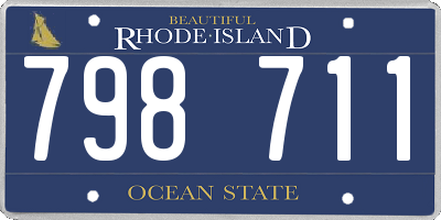 RI license plate 798711