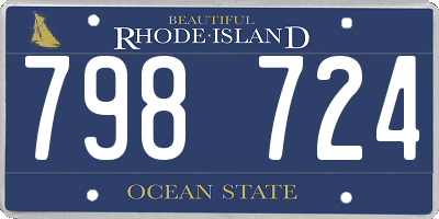 RI license plate 798724