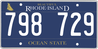 RI license plate 798729