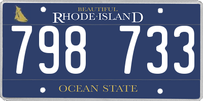 RI license plate 798733