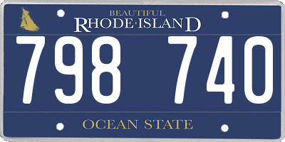 RI license plate 798740