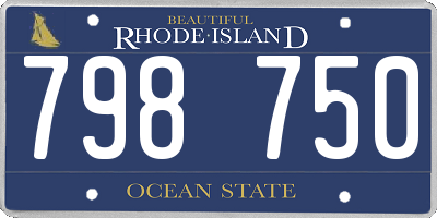 RI license plate 798750