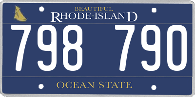 RI license plate 798790