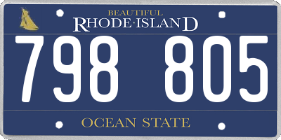 RI license plate 798805