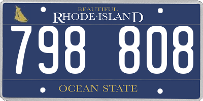 RI license plate 798808