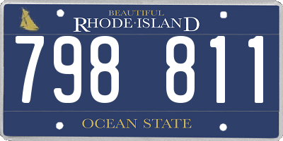 RI license plate 798811
