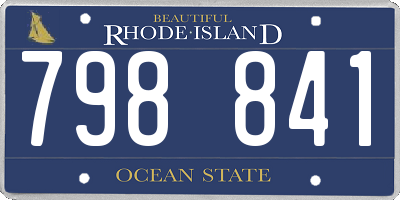 RI license plate 798841