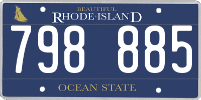 RI license plate 798885