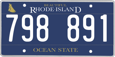 RI license plate 798891