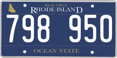 RI license plate 798950