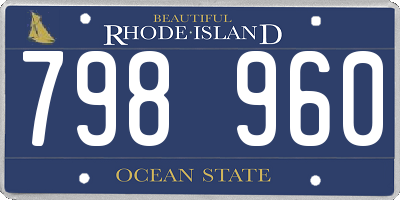 RI license plate 798960