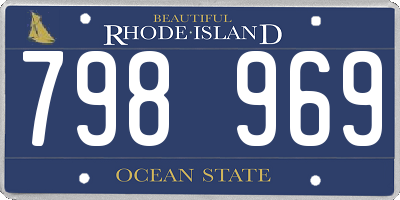 RI license plate 798969