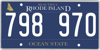 RI license plate 798970