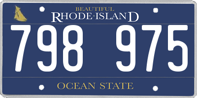 RI license plate 798975