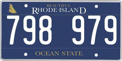 RI license plate 798979