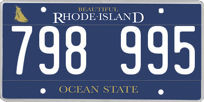 RI license plate 798995