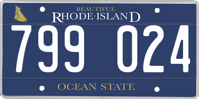 RI license plate 799024