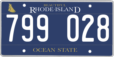 RI license plate 799028