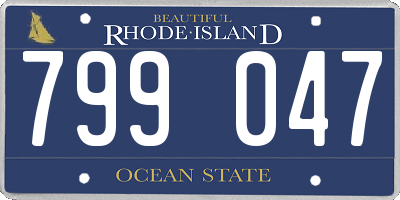 RI license plate 799047