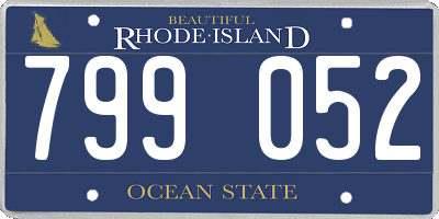 RI license plate 799052