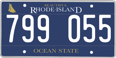 RI license plate 799055