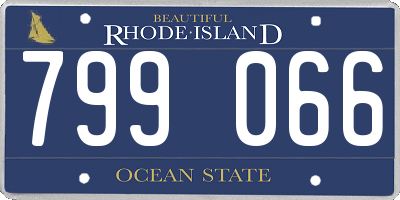RI license plate 799066