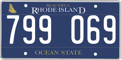 RI license plate 799069