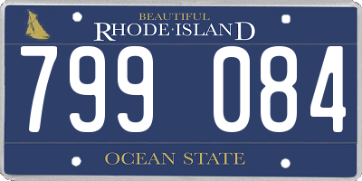 RI license plate 799084