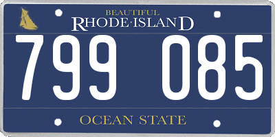 RI license plate 799085