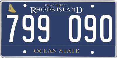RI license plate 799090