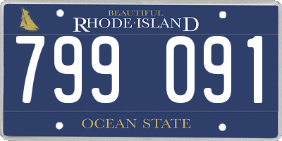 RI license plate 799091