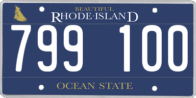 RI license plate 799100