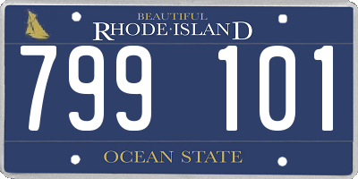 RI license plate 799101