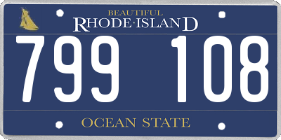 RI license plate 799108