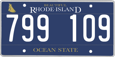 RI license plate 799109