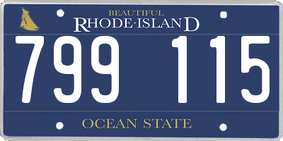 RI license plate 799115