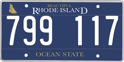 RI license plate 799117