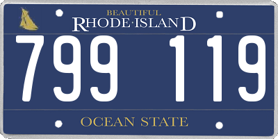 RI license plate 799119
