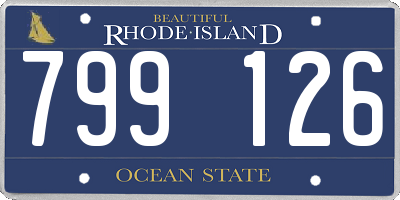 RI license plate 799126