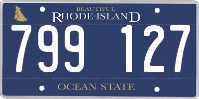 RI license plate 799127