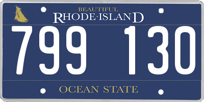 RI license plate 799130